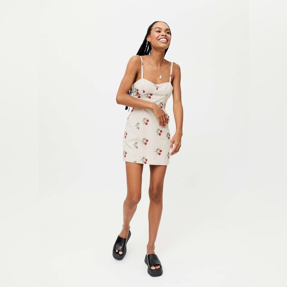 Urban Outfitters Cherry Print Mini Dress